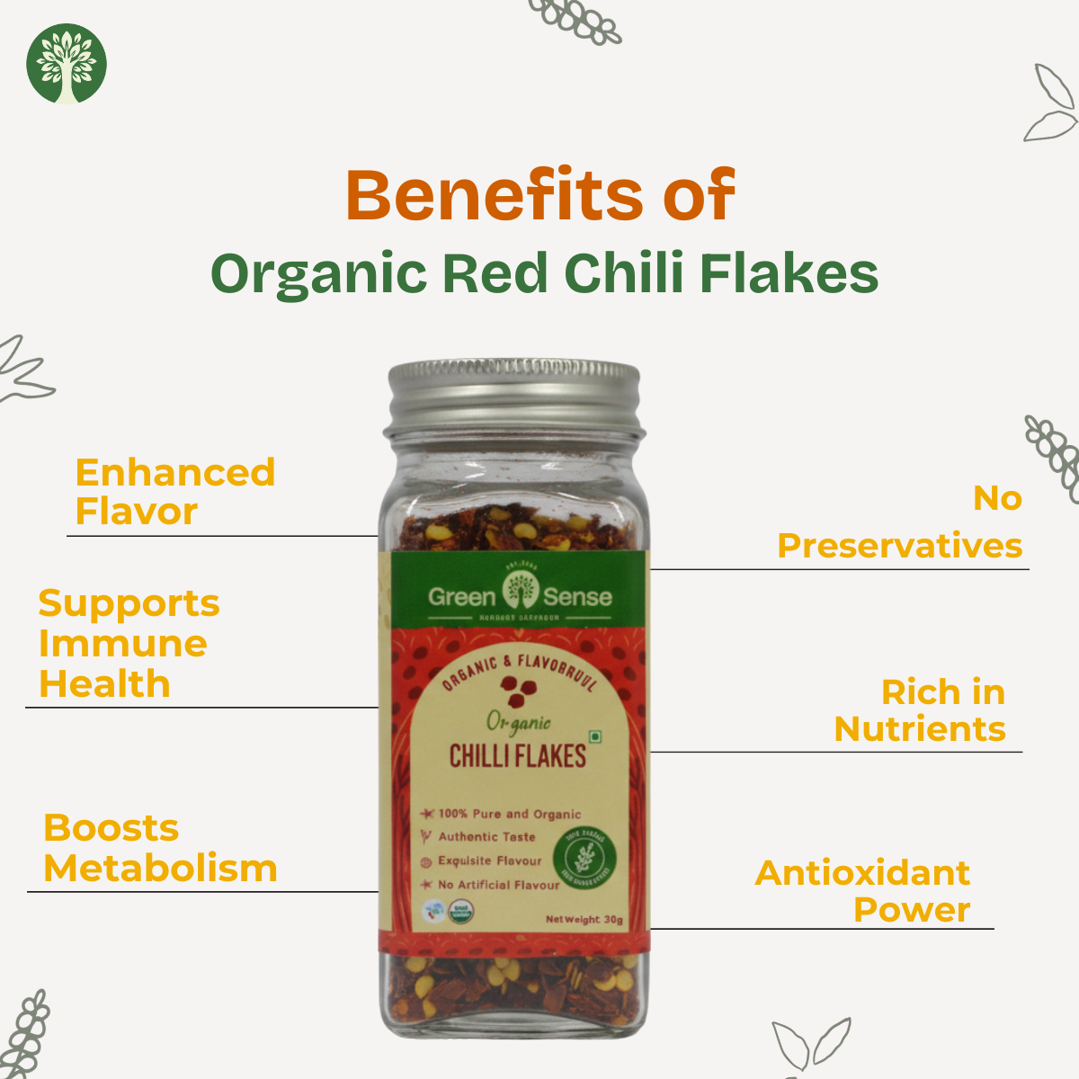 Organic Red Chili Flakes